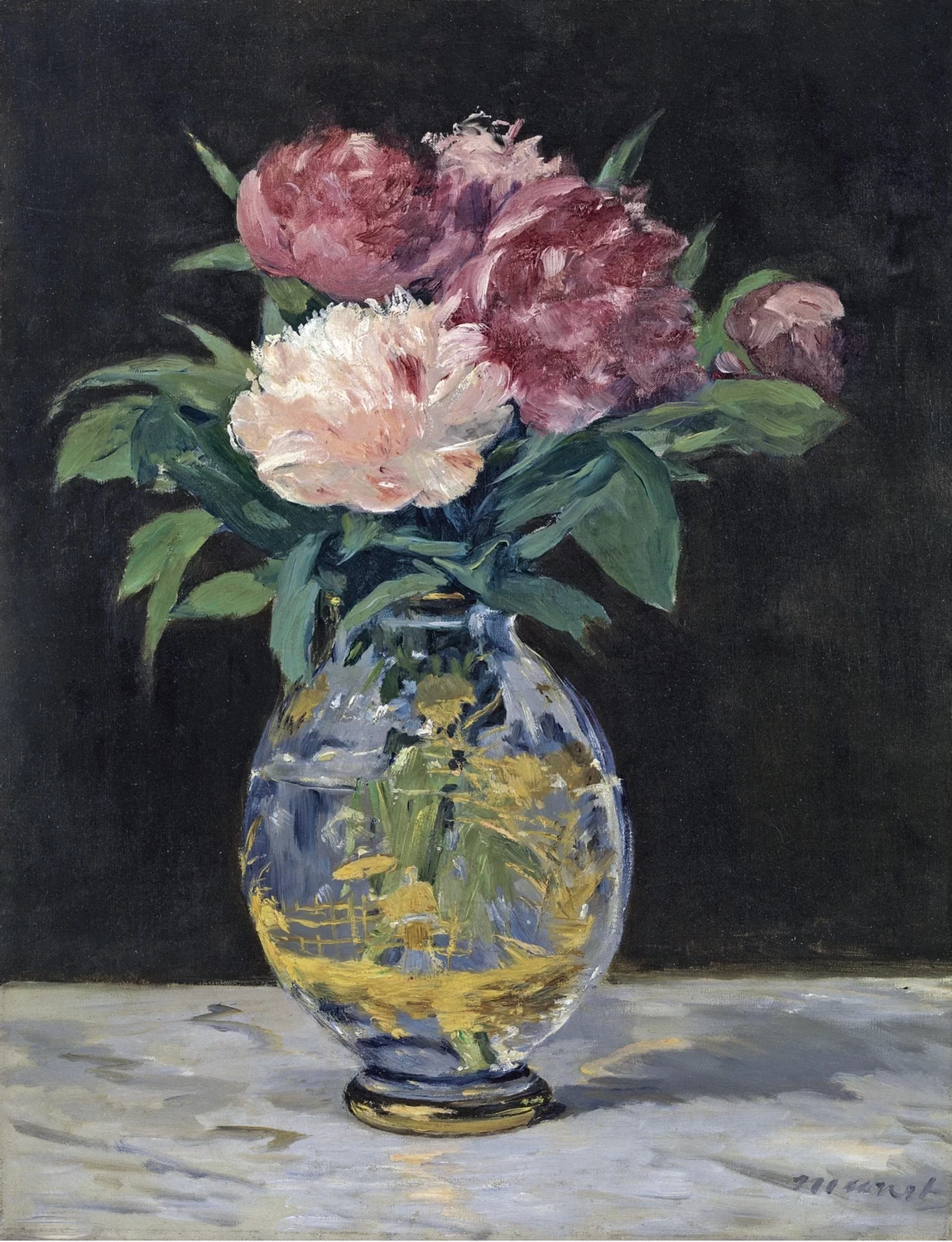  53-Édouard Manet, Bouquet di peonie, 1882-Murauchi Art Museum, Hachioji 